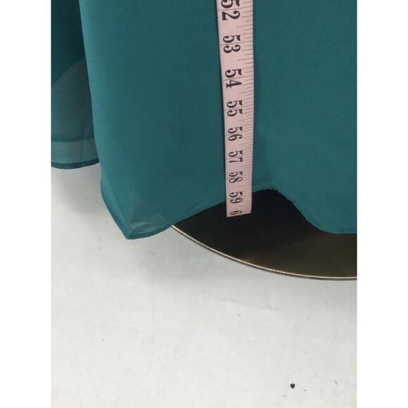 FORMAL 10 L green Mother of bride sequin lace cocktail gala maxi dress NEW b104 - Picture 3 of 7